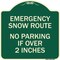 Signmission Emergency Snow Route No Parking Emergency Snow Route No Parking If Over 2 Inches, A-DES-G-1818-24108 A-DES-G-1818-24108 - alternate 1